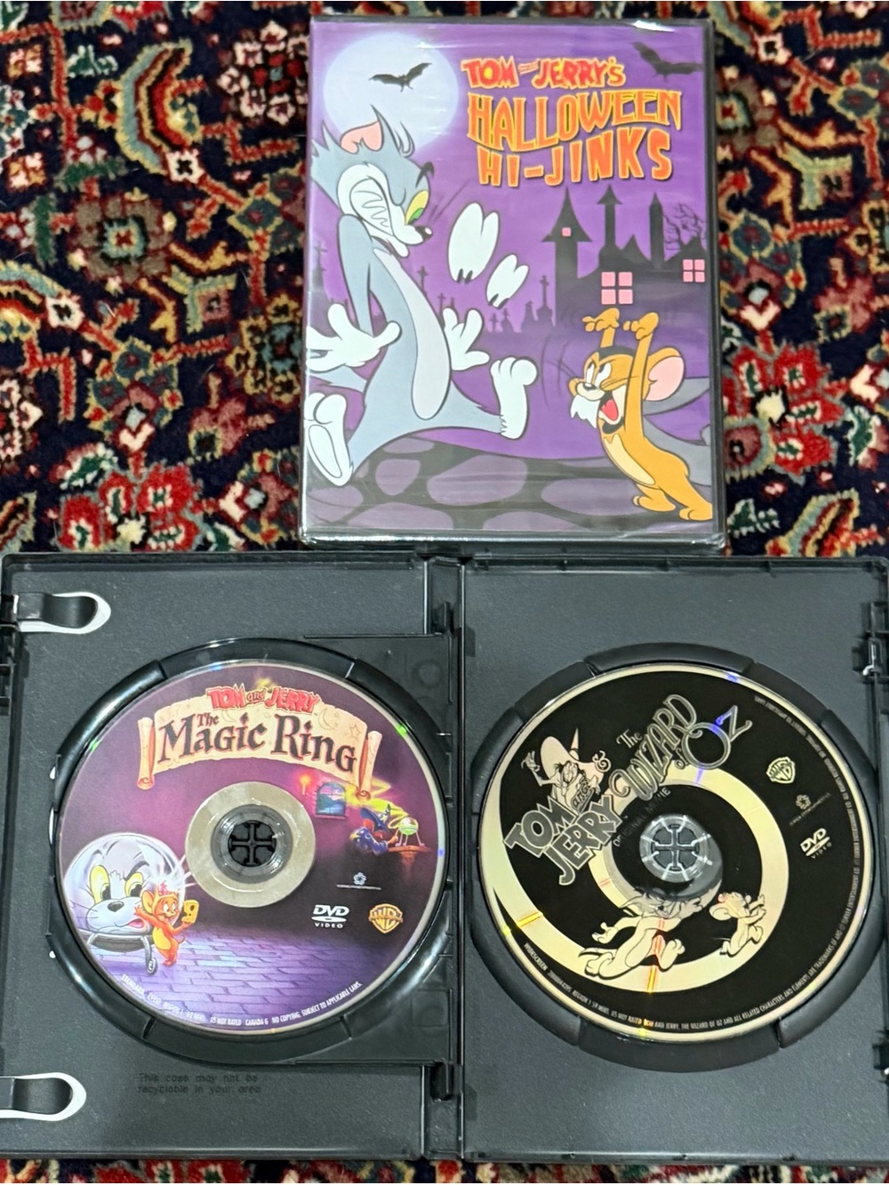 TOM & JERRY HALLOWEEN HI-JINKS /WIZARD OF OZ/THE MAJIC RING DVDS - Picture 3 of 4
